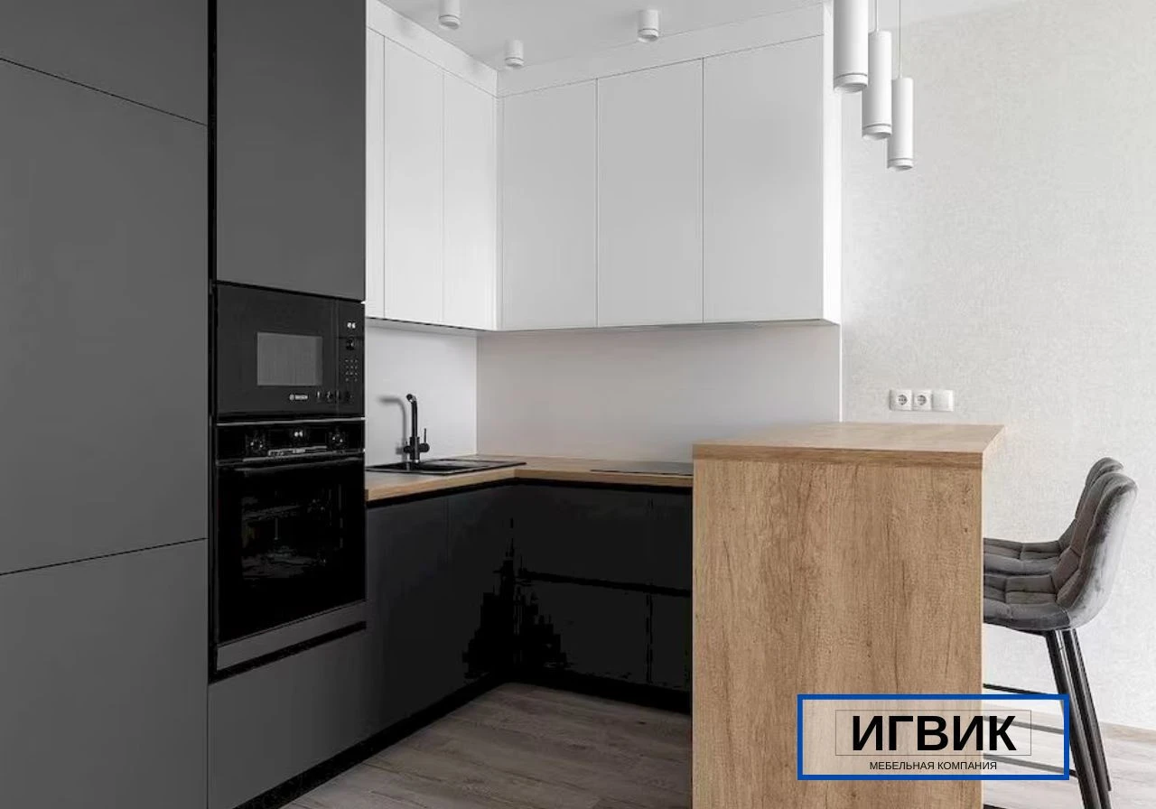 Кухня на заказ: мебель под ключ из МДФ, ЛДСП, массива дерева