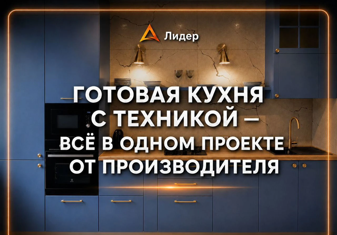 Кухня Синяя на заказ. Эмаль. Рассрочка 0%