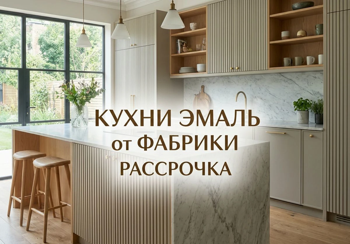 Кухня Эмаль от фабрики. Рассрочка