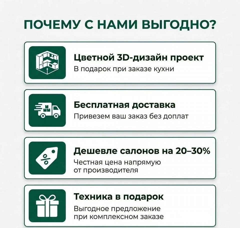 Большая кухня. Свой цех. Под ключ
